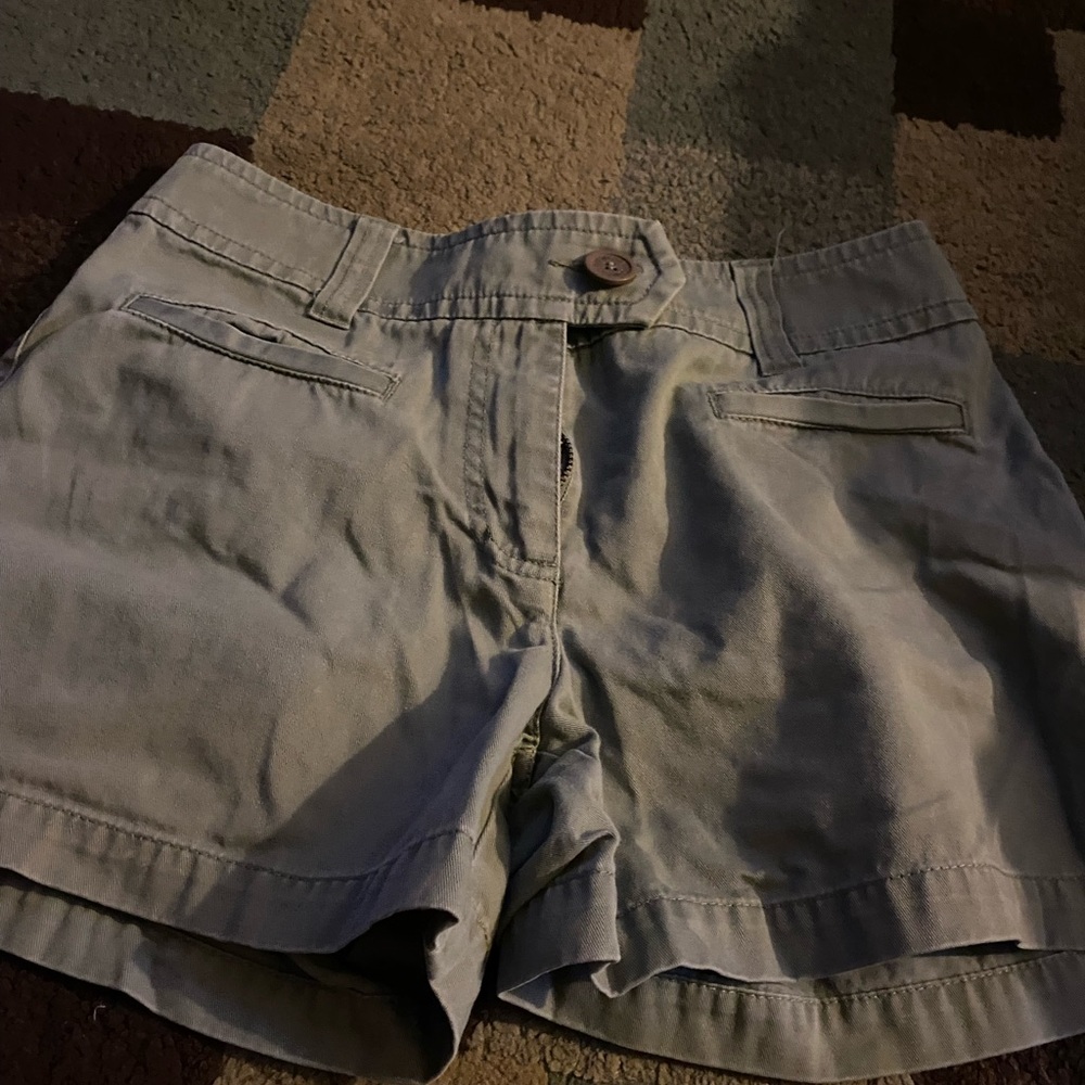 Womens green khaki shorts